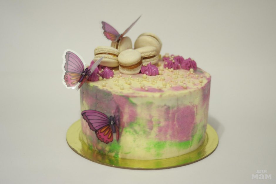 Бабочки из карамели на торт