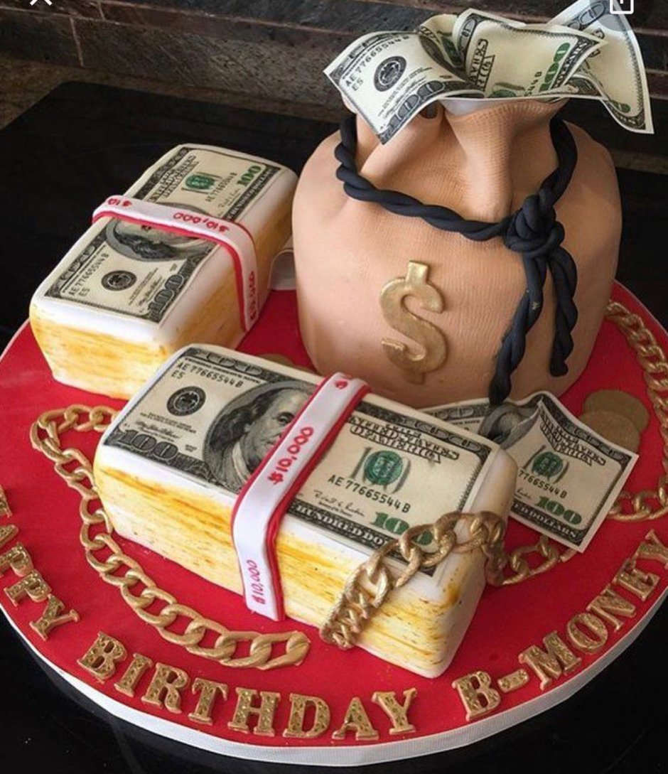 Торт с деньгами для мужчины