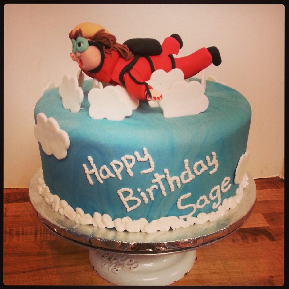 С днем рождения торт парашютисту