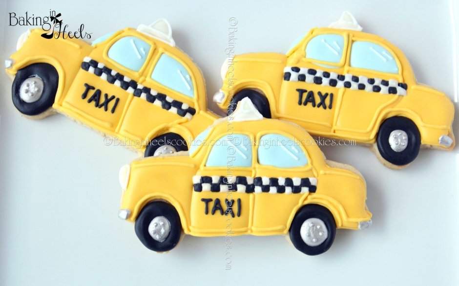Пряник машинка такси