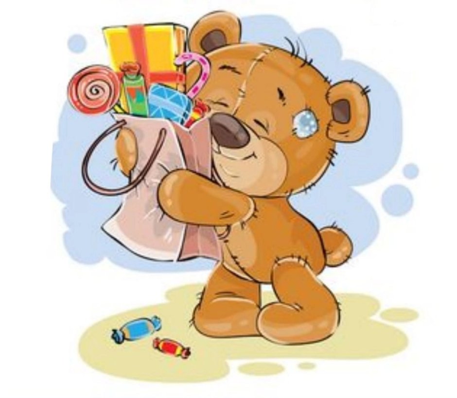 Медвежонок сладкоежка рисунок