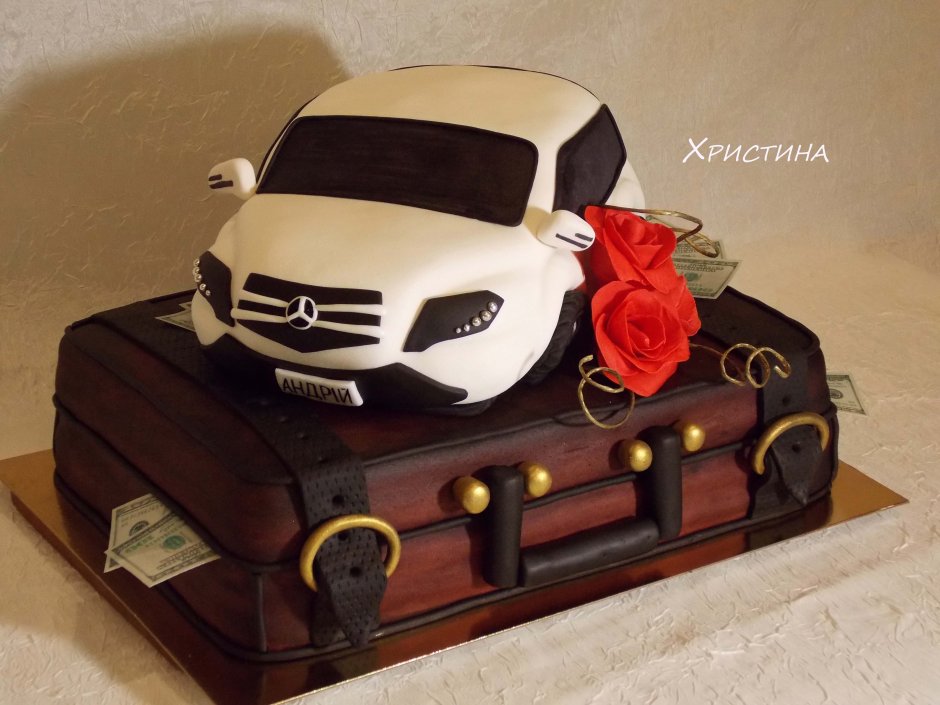 Торт машина для мужчины на день рождения