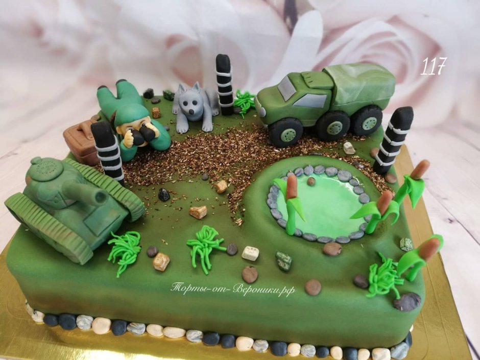 Военный торт для мальчика 10 лет