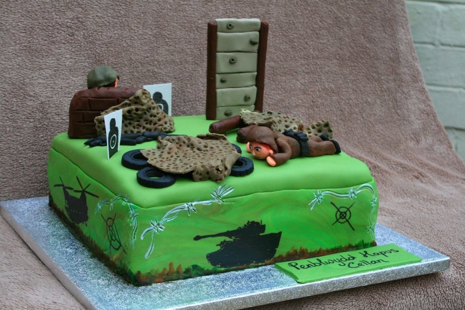 Военный торт квадратный
