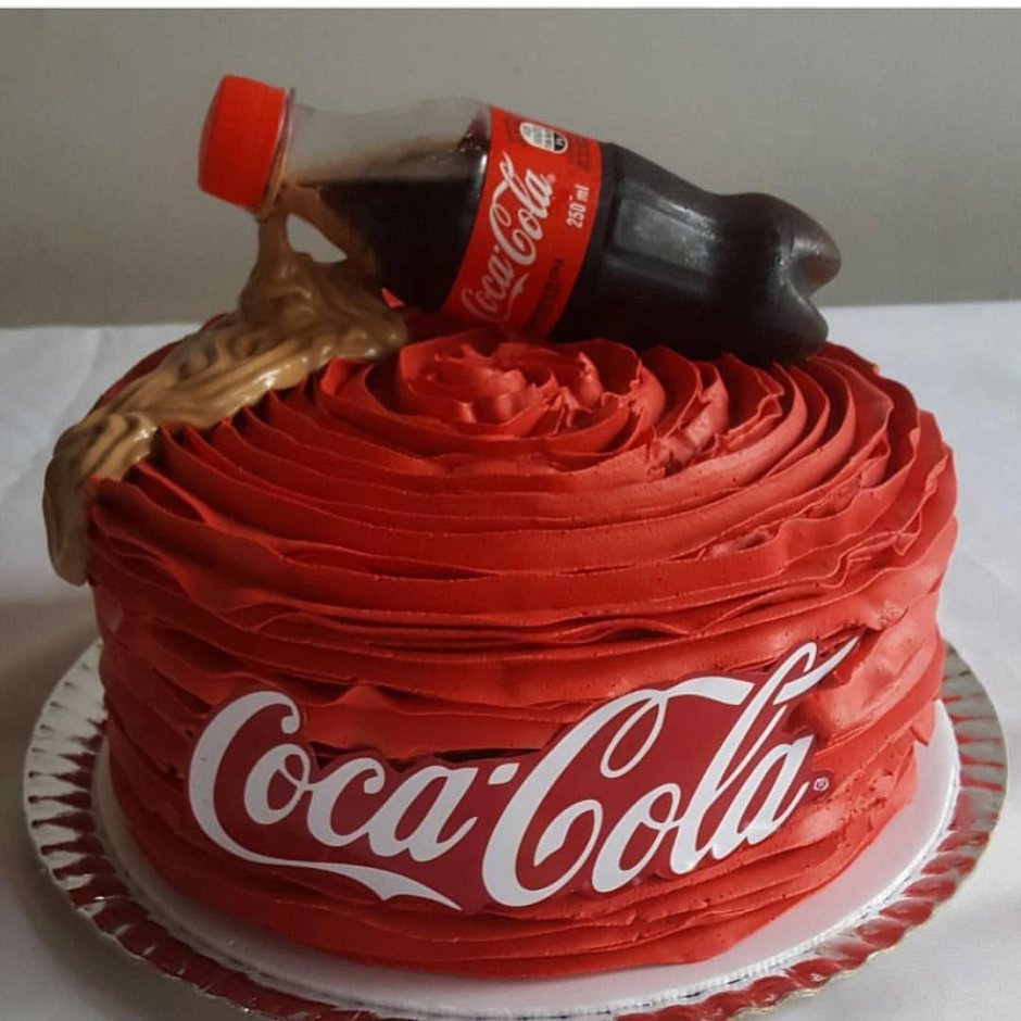 Торт в стиле Кока кола