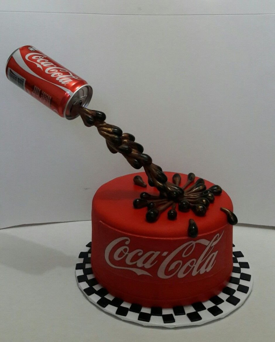 Торт в стиле Кока кола