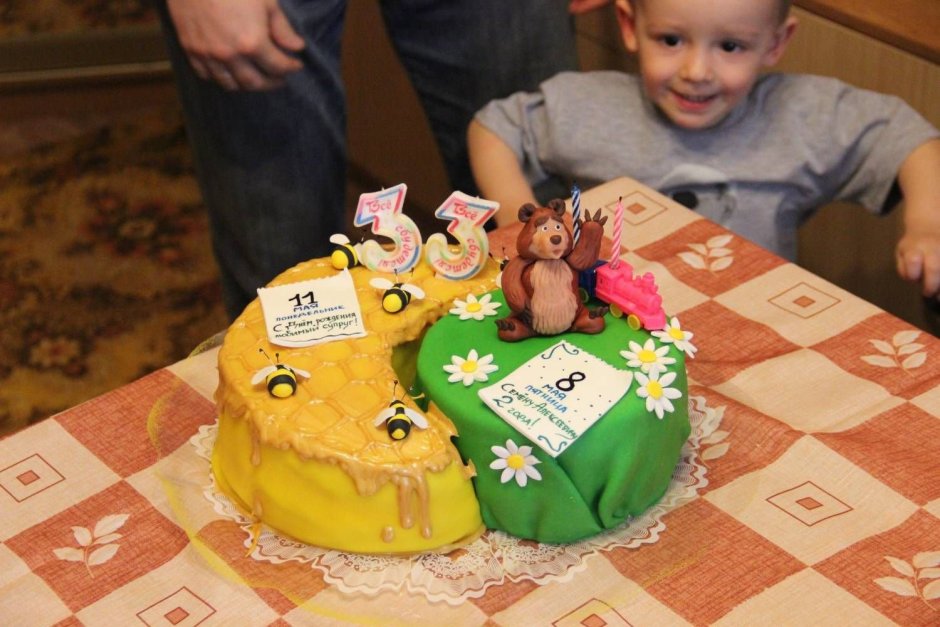 Торт для мамы на день рождения с детьми
