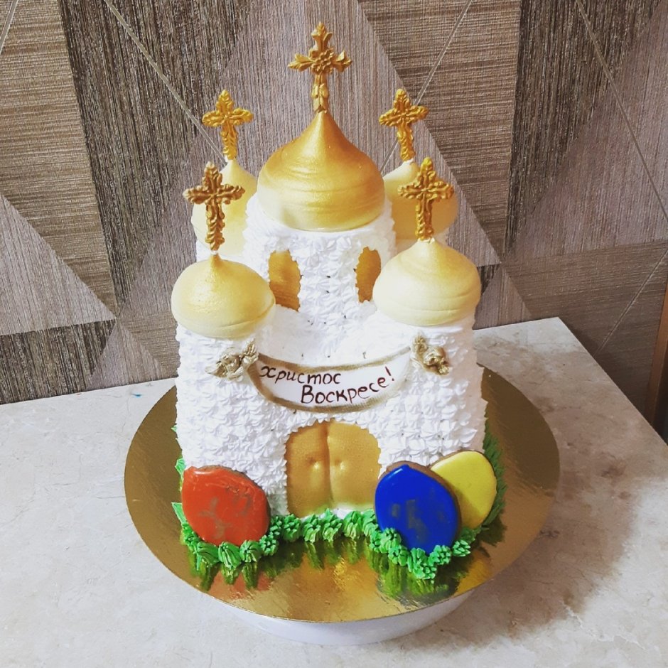 Торт в виде церкви