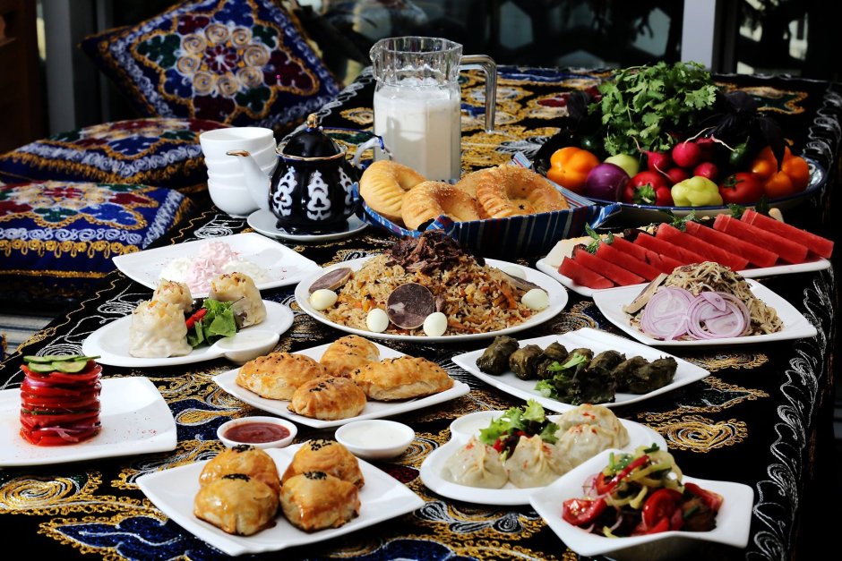 Узбекский стол на праздник