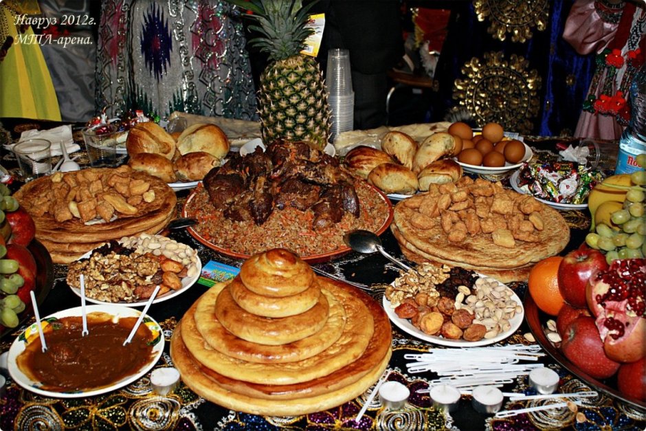 Национальные блюда Таджикистана дастархан