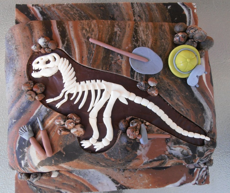Торт кости динозавра