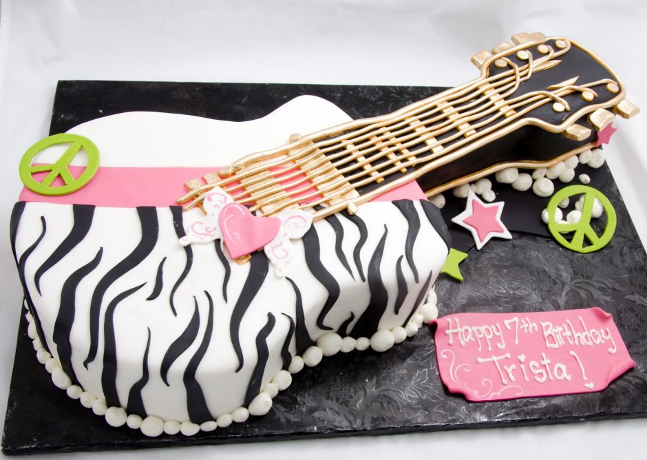 Торт гитара мастер класс