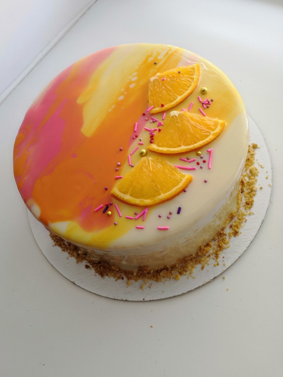 Торт сочный апельсин