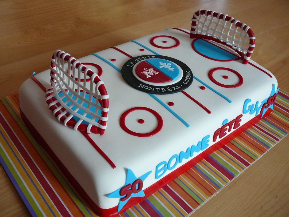 Торт хоккейный для мальчика