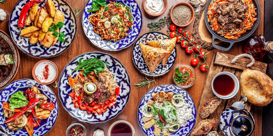 Uzbek food Table