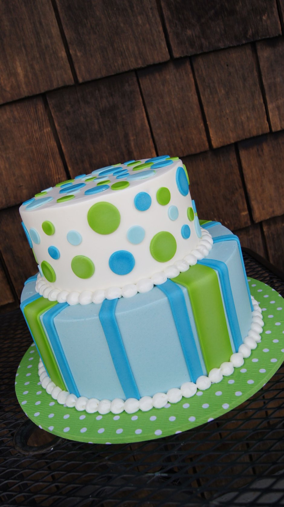 Голубой тортик для мальчика