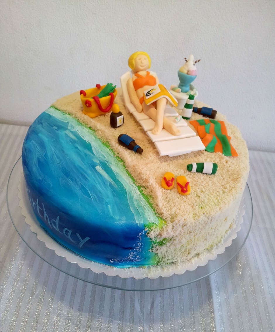 Торт пляжный
