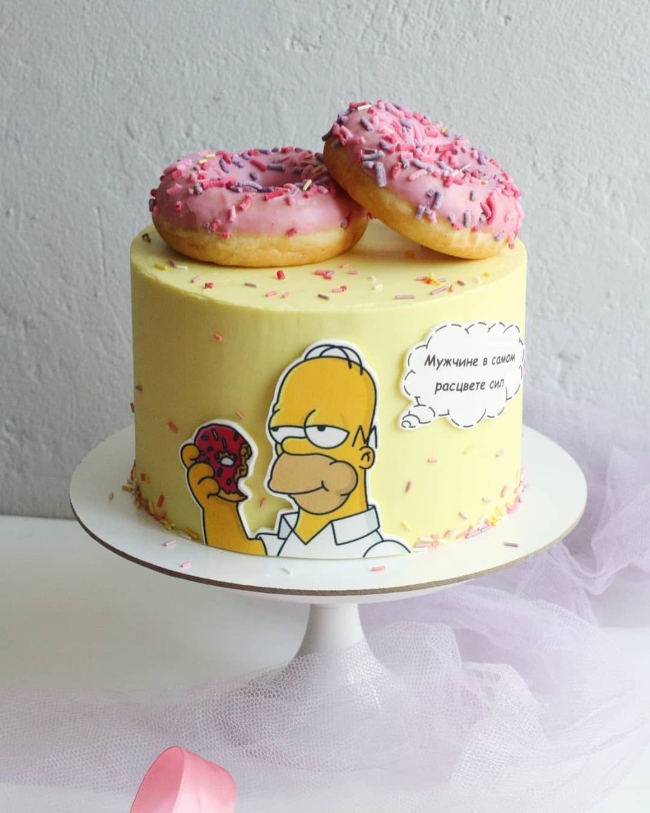Торт с Гомером Симпсоном