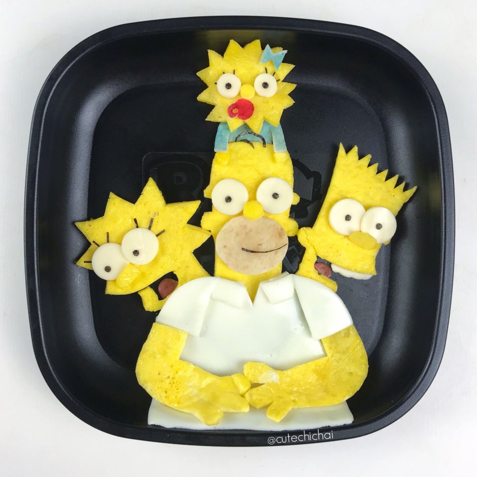 Бенто торт с Гомером Симпсоном