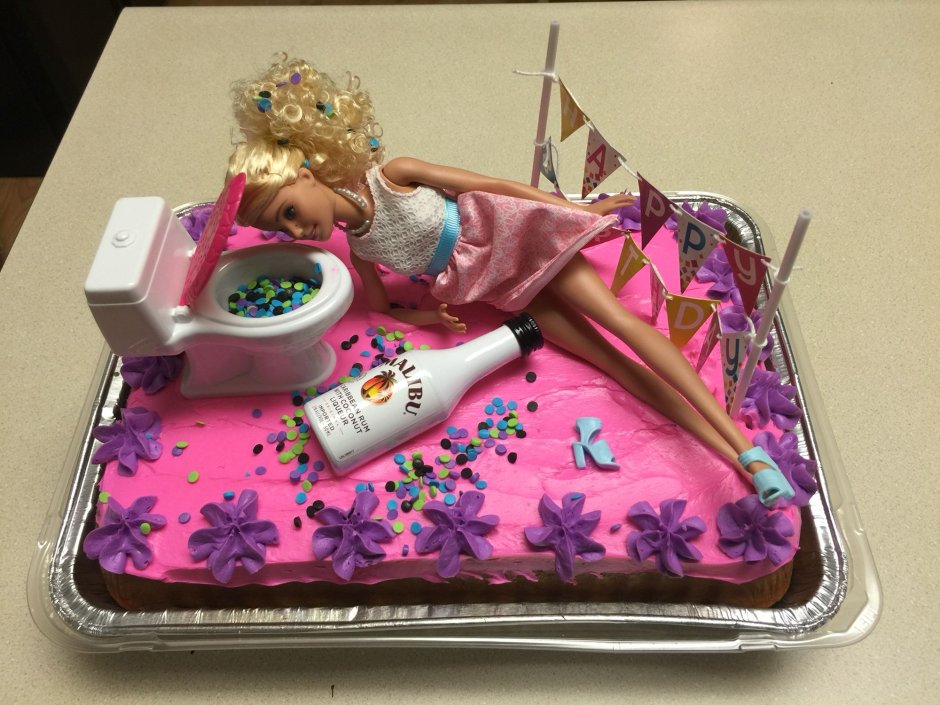 Торт с Барби для взрослых