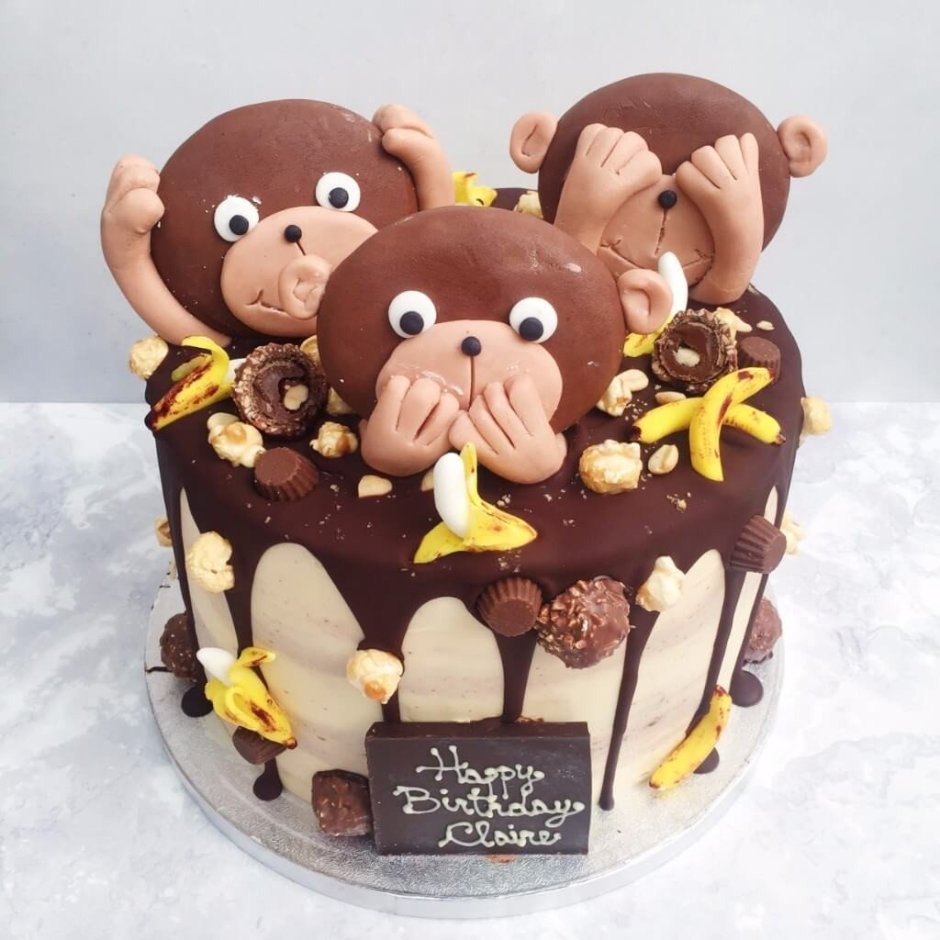 Тортики с обезьянками