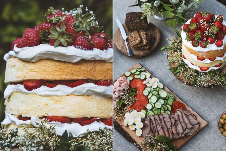 Скандинавские торты с днем рождения