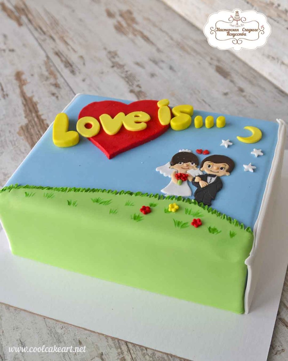 Свадебный торт Love is