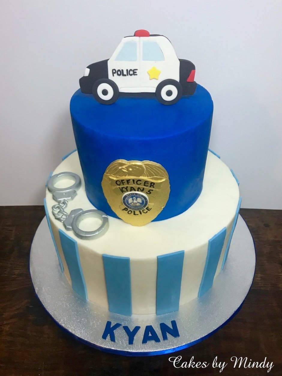 Торт Полицейская машина для мальчика