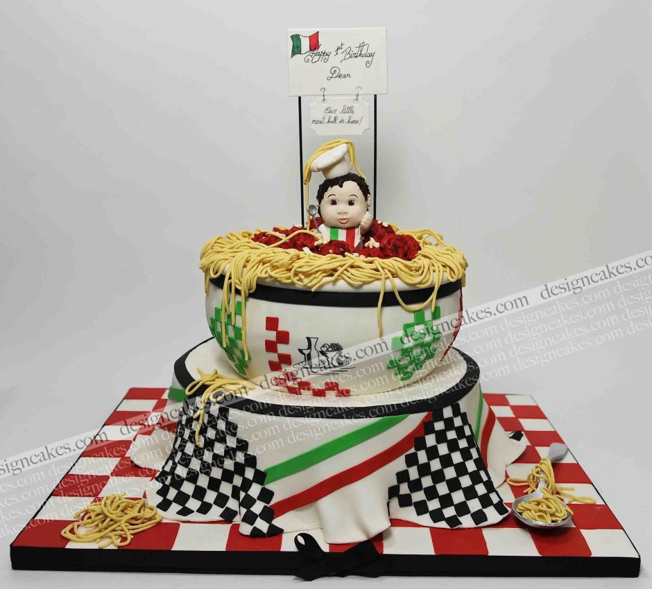 Торт в итальянской тематике
