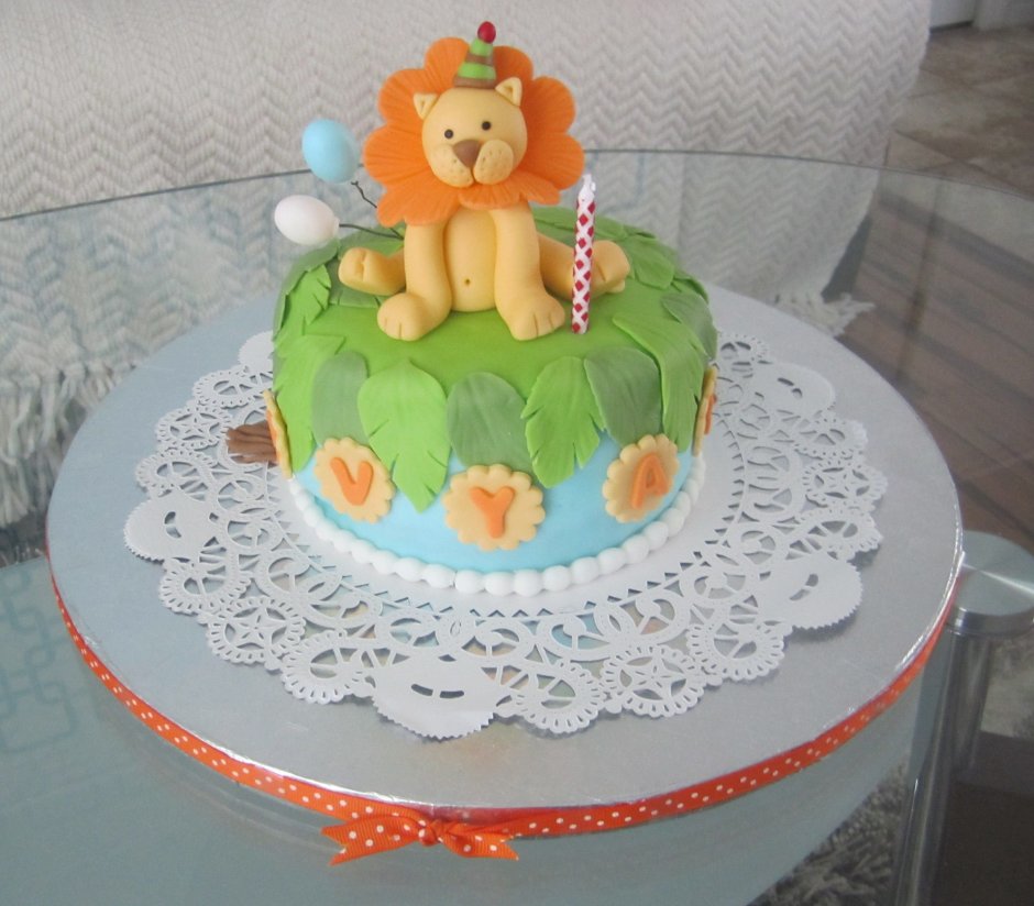 Тортики со львом для ребенка