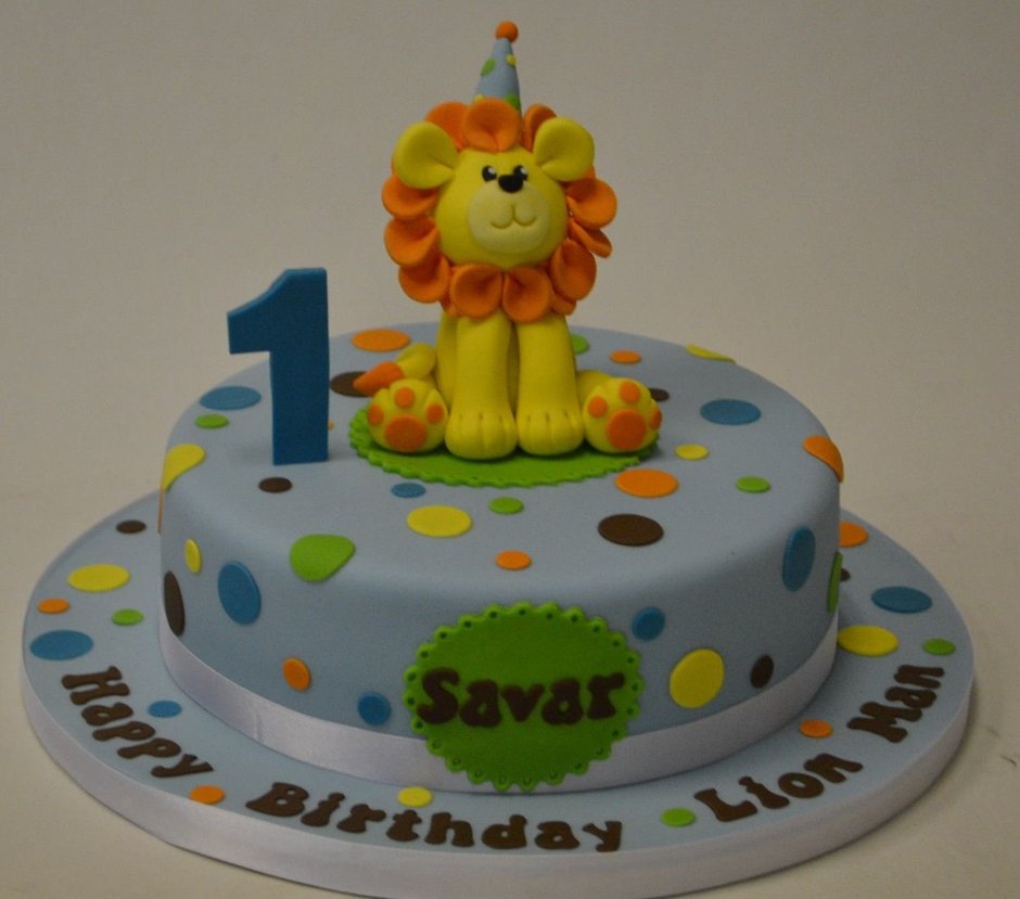 Тортик со львом детский
