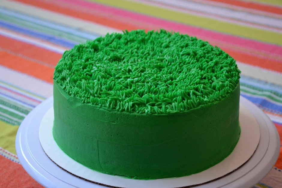 Торт кремовый зеленый