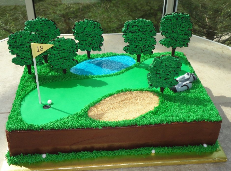 Торт гольф поле