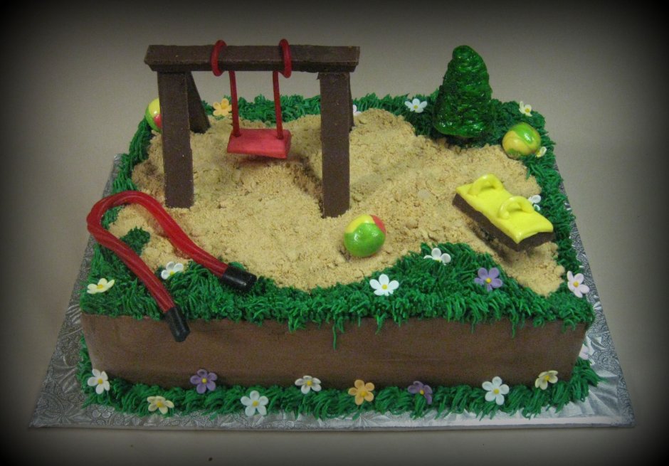 Торт детская песочница