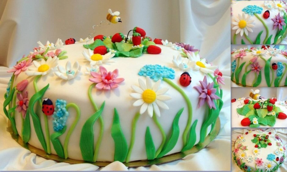 Торт на день рождения девочке с мастикой