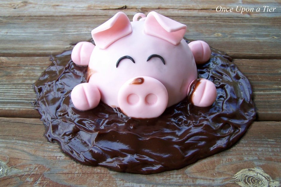 Торт в виде свинки