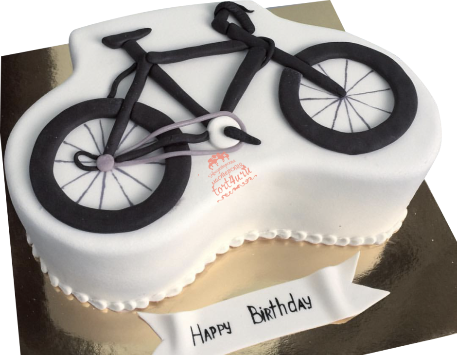 Торт с велосипедом для девочки