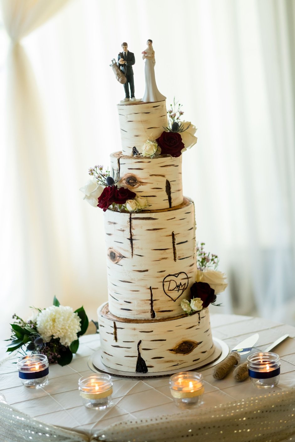 Торт под березу свадебный