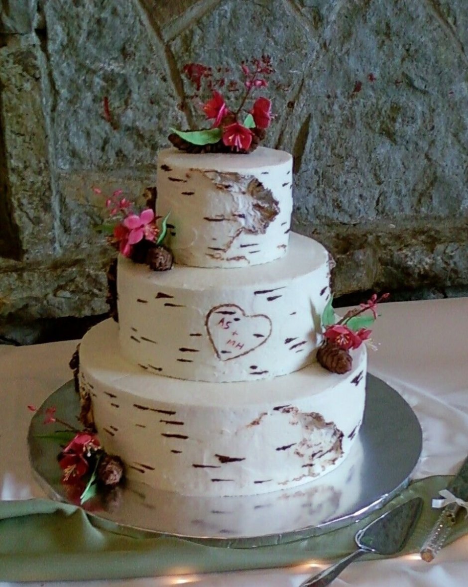 Торт под березу свадебный