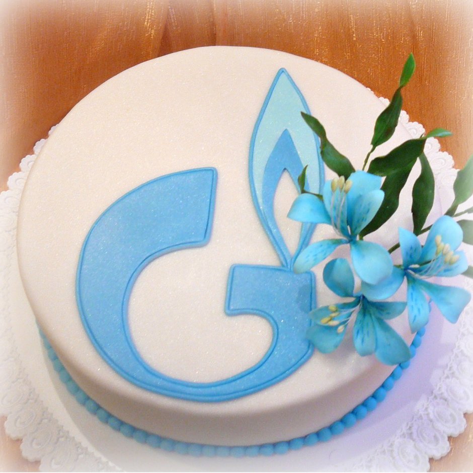 Торт с логотипом Газпром