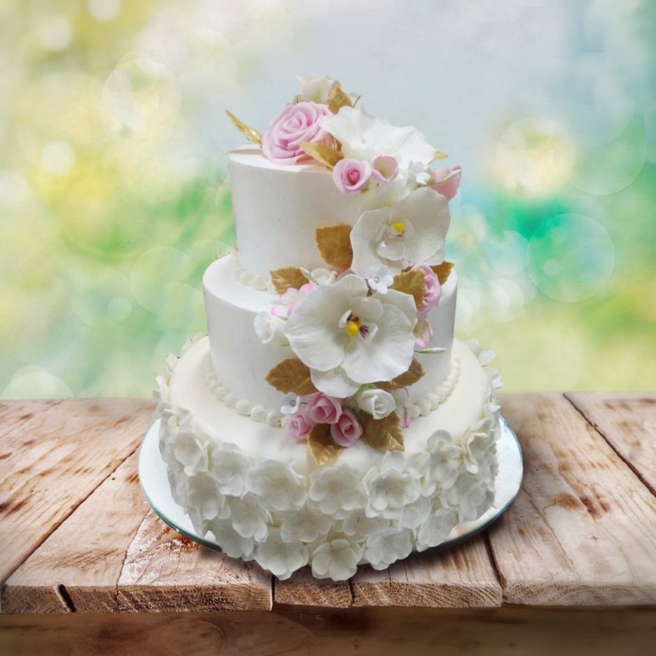 Милый свадебный торт