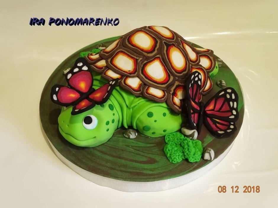 Торт в виде черепахи