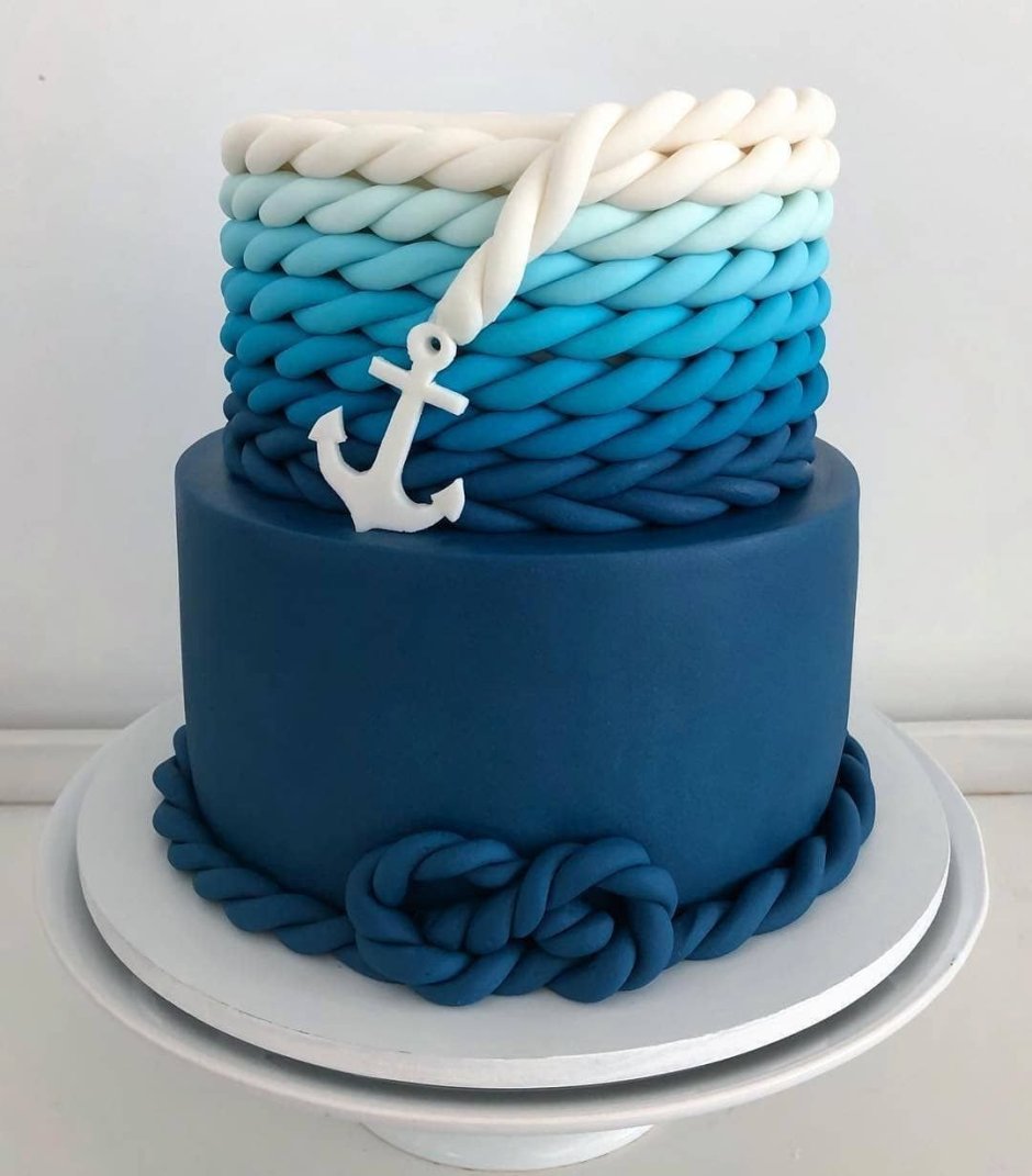 Торт морская тематика