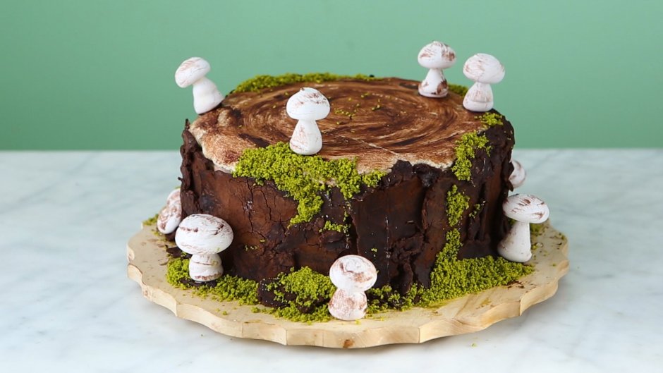 Торт для любителя ходить грибами