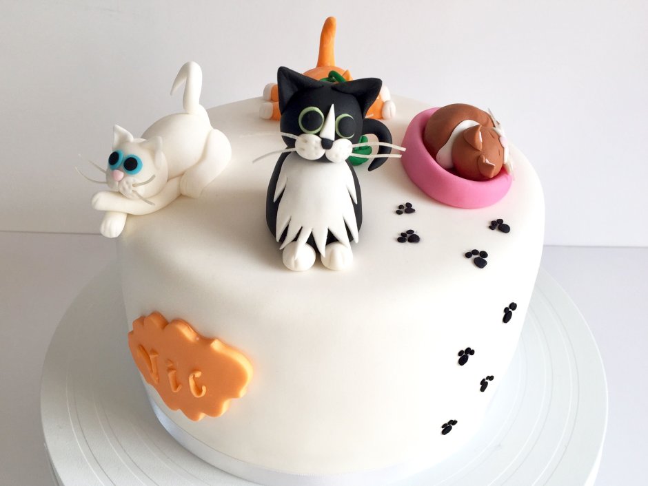 Торт с котятами