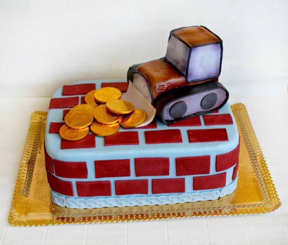Украшение торта для строителя