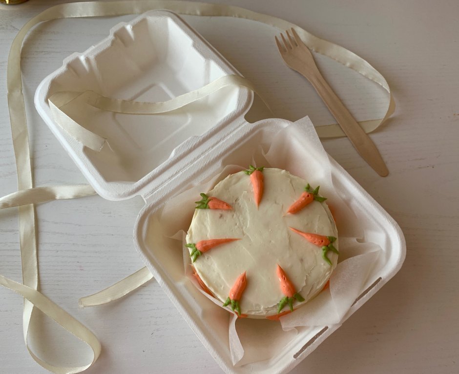 Бенто торт с морковками