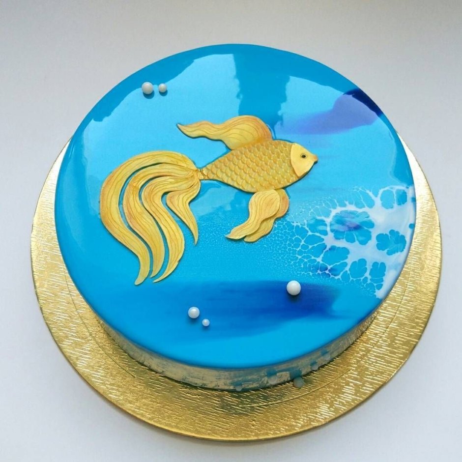 Муссовый торт Золотая рыбка
