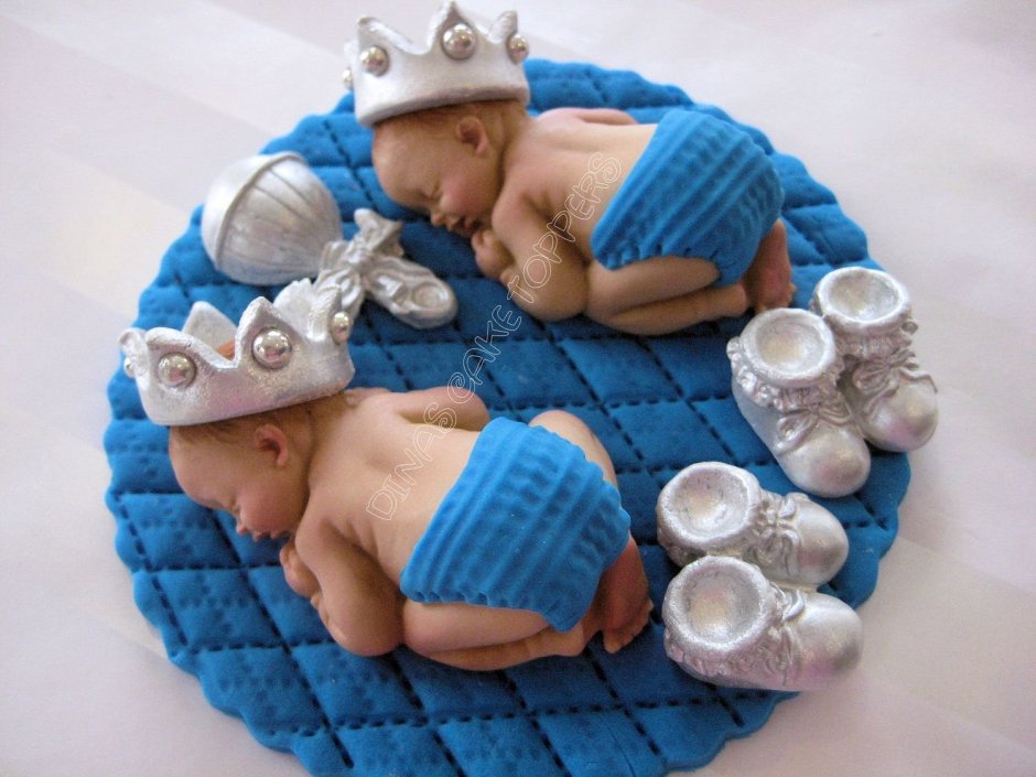 Торт для новорожденных близнецов