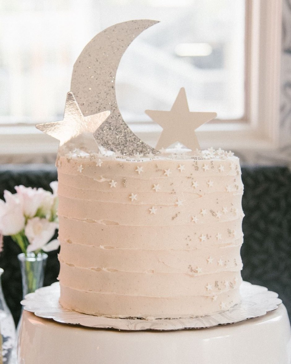 Торт с луной и звездами
